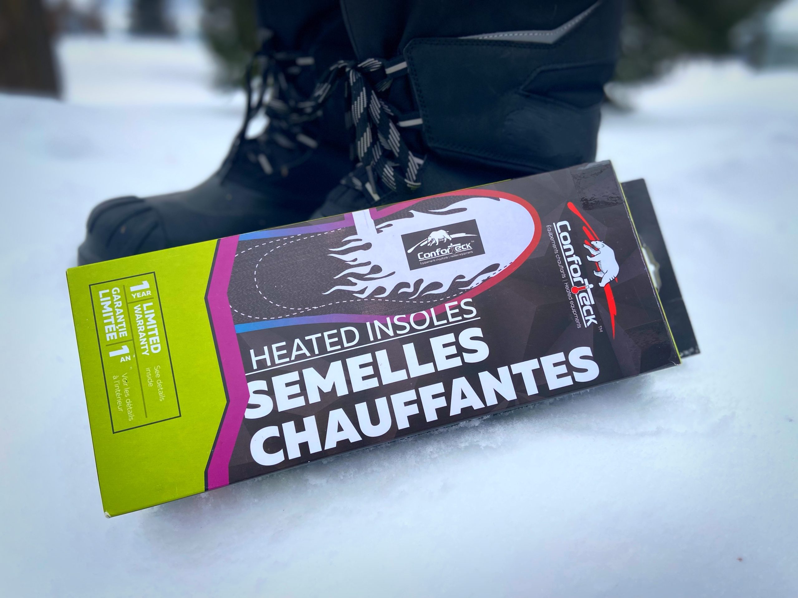 Essai semelles chauffantes ConforTeck (Le kit semelles-lithium)