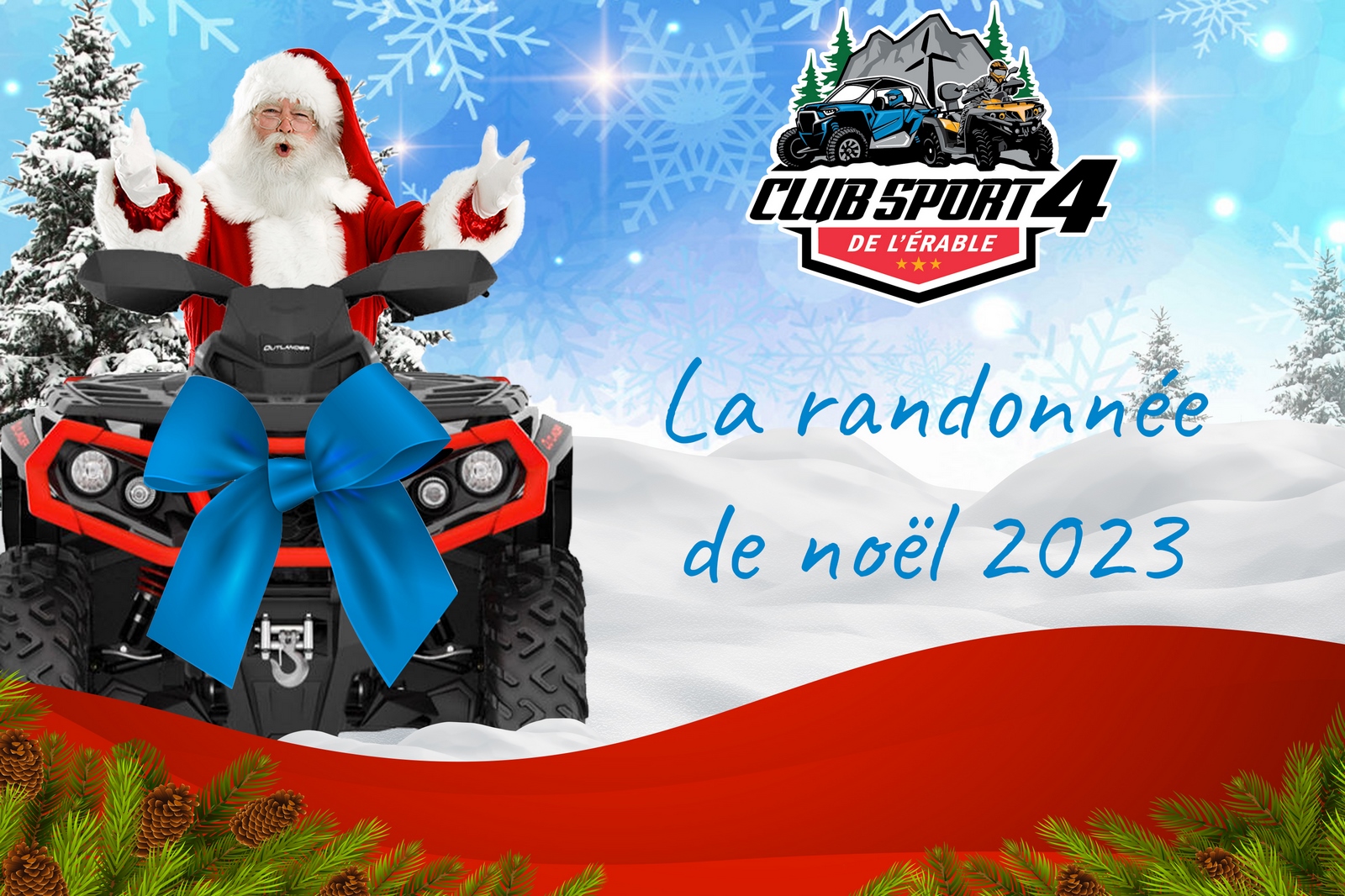 Succès pour la 4e édition de la randonnée de Noël du Club Sport 4 de l&rsquo;Érable